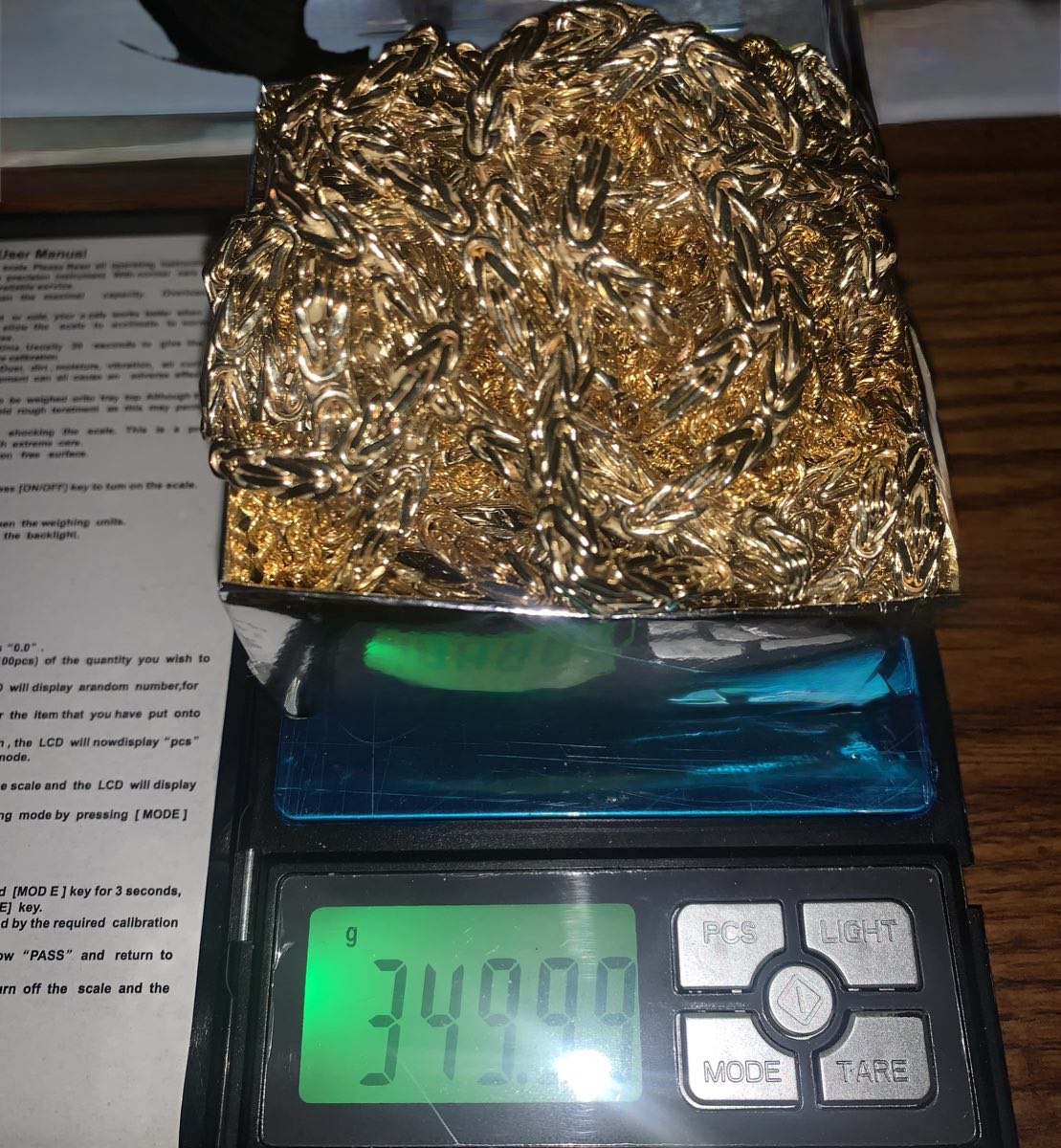 Gold pieces